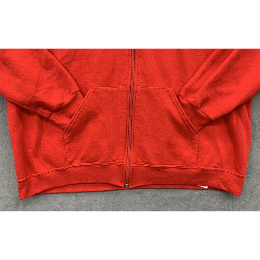 Athletic Works Men Zip Up Hoodie Size 2XL 50-52 Red Athletics Sports Workout - Picture 9 of 11